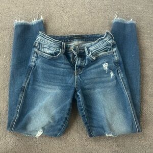 Flying Monkey Mid Rise Distressed Ankle Denim – 24x26